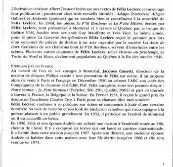 2CD FÉlix Leclerc: Le Québécois (1957-1962)