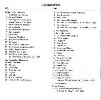 2CD FÉlix Leclerc: Le Québécois (1957-1962)