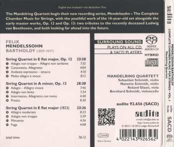 SACD Felix Mendelssohn-Bartholdy: Complete Chamber Music For Strings Vol. I