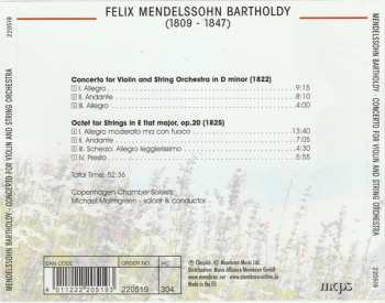 CD Felix Mendelssohn-Bartholdy: Concerto For Violin String Orchestra  