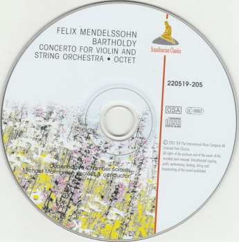 CD Felix Mendelssohn-Bartholdy: Concerto For Violin String Orchestra  