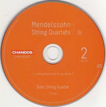 CD Felix Mendelssohn-Bartholdy: String Quartets | Vol. One (In E Flat Major, Op. 12 / In E Flat Major, Op. 44 No. 3 / In F Minor, Op. 80)