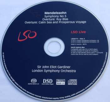 Blu-ray/SACD The London Symphony Orchestra: Symphony No 5 'Reformation'