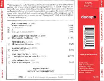 CD Figura Ensemble: ... To Arrive Where We Started ...