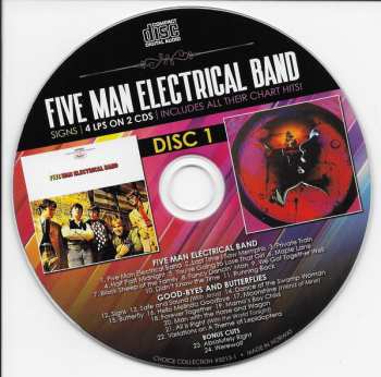 CD Five Man Electrical Band: Signs - 4 LPs On 2 CDs