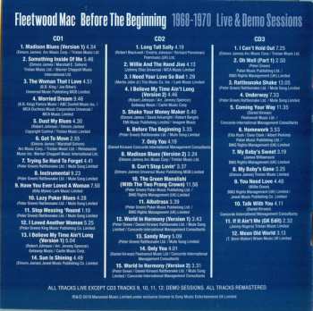 3CD Fleetwood Mac: Before The Beginning (1968-1970 Live & Demo Sessions)