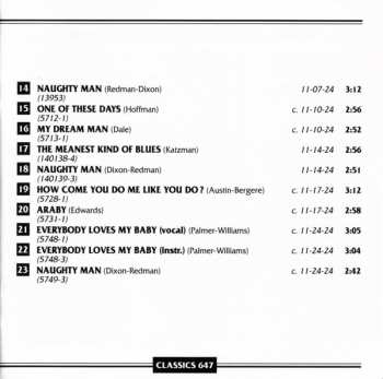 CD Fletcher Henderson And His Orchestra: 1924 Vol. 3