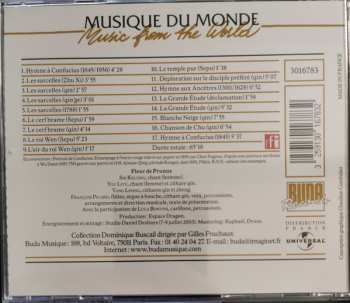 CD Ensemble Meihua Fleur De Prunus: Chine: Hymne À Confucius = China: Hymn To Confucius