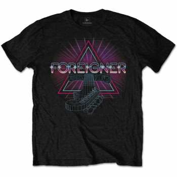 Merch Foreigner: T-Shirt Neon Guitar