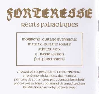 LP Forteresse: Recits Patriotiques