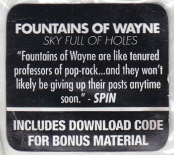 CD Fountains Of Wayne: Sky Full Of Holes