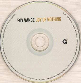 CD Foy Vance: Joy Of Nothing