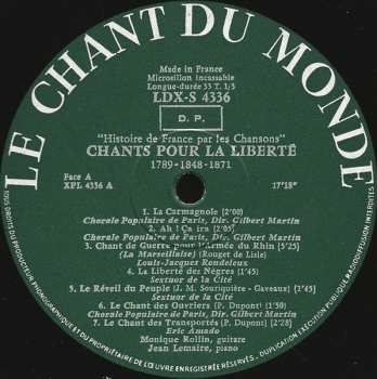 LP France Vernillat: Chants Pour la Liberté (1789 • 1848 • 1871)