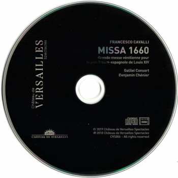 CD Francesco Cavalli: Missa 1660 (Grande Messe Vénetienne Pour La Paix Franco-Espagnole De Louis XIV)