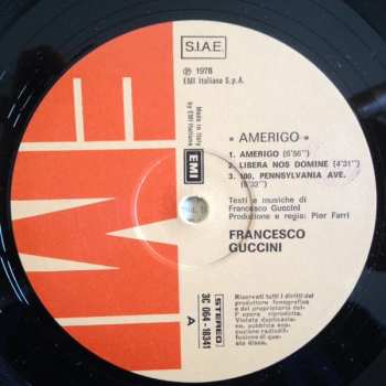 LP Francesco Guccini: Amerigo