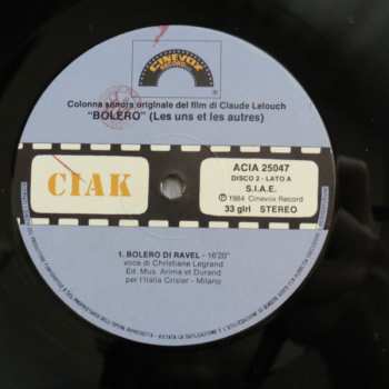 2LP Michel Legrand: Bolero (Colonna Sonora Originale)