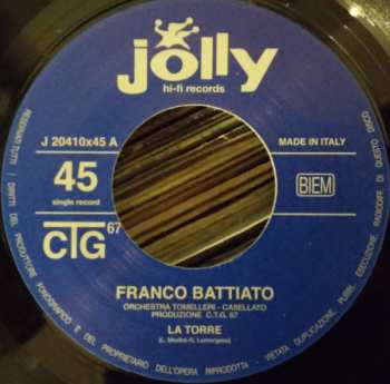 2SP Franco Battiato: The Jolly Story 1967 LTD