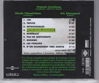 CD François Corneloup Trio: Jardins Ouvriers