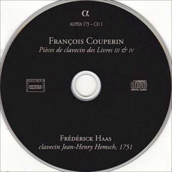 2CD François Couperin: Pièces De Clavecin Des Livres III & IV