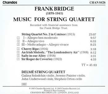 CD Frank Bridge: Frank Bridge Music For String Quartet
