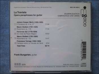 CD Frank Bungarten: La Traviata - Opera Paraphases For Guitar