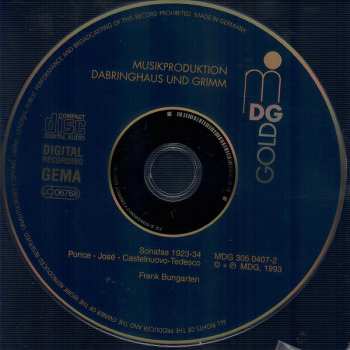 CD Frank Bungarten: Sonatas 1923-34