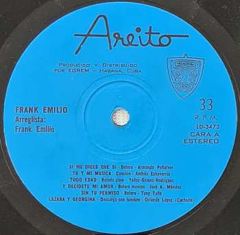 LP Frank Emilio: Frank Emilio Presenta A Frank Emilio