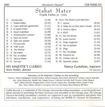 CD Nancy Gustafson: Stabat Mater