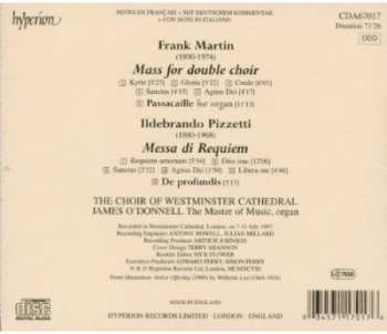 CD Frank Martin: Mass For Double Choir / Passacaille For Organ / Messa Di Requiem / De Profundis