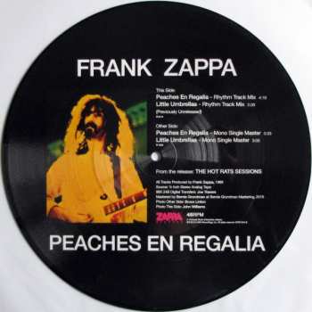 EP Frank Zappa: Peaches En Regalia NUM | PIC