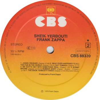2LP Frank Zappa: Sheik Yerbouti
