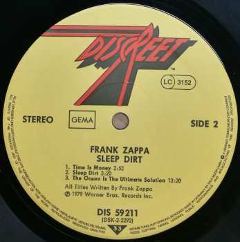 LP Frank Zappa: Sleep Dirt