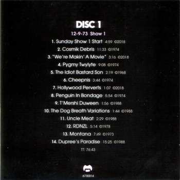7CD/Box Set Frank Zappa: The Roxy Performances