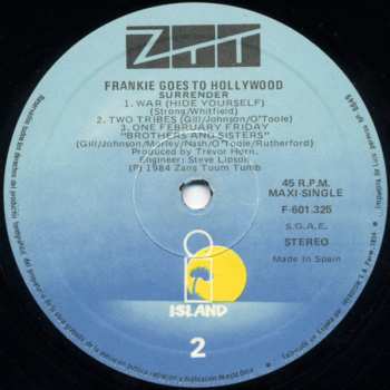 LP Frankie Goes To Hollywood: Two Tribes (Annihilation)