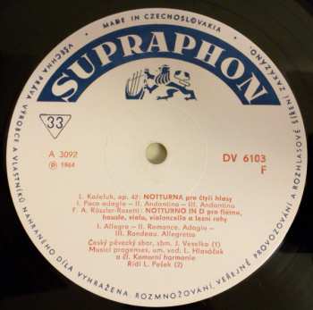 LP Leopold Koželuh: Parthias And Notturnos