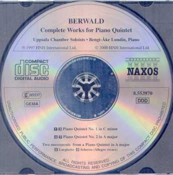 CD Franz Berwald: Piano Quintets (Complete)