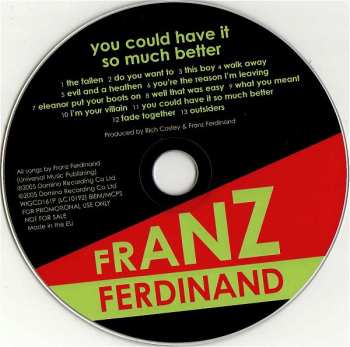 CD Franz Ferdinand: You Could Have It So Much Better