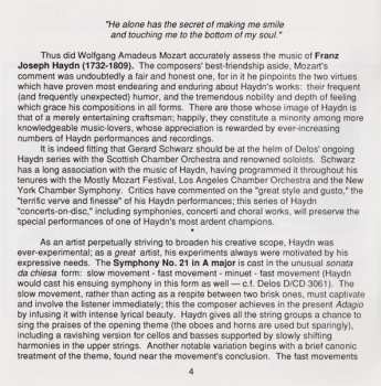CD Joseph Haydn: Symphony No. 21 In A Major / Cello Concerto No. 1 In C Major / Symphony No. 96 In D Major "The Miracle"