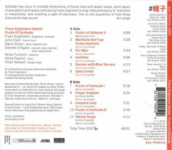 CD Franz Koglmann Septet: Fruits Of Solitude
