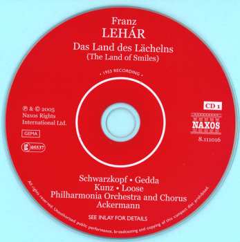 2CD Franz Lehár: Das Land Des Lächelns