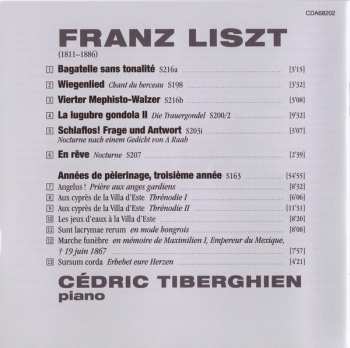 CD Franz Liszt: Années De Pèlerinage, Troisième Année & Other Late Piano Works