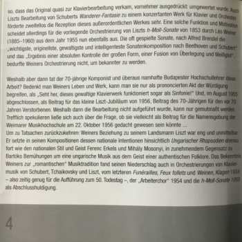 CD Franz Liszt: Liszt & Liszt/Weiner Sonata - World Premier Recording 