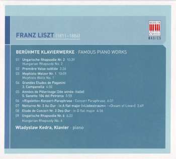 CD Franz Liszt: Liebestraum (Berühmte Klavierwerke)