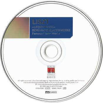 CD Franz Liszt: Liebestraum (Berühmte Klavierwerke)
