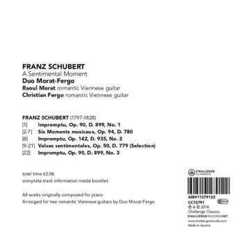 CD Franz Schubert: A Sentimental Moment