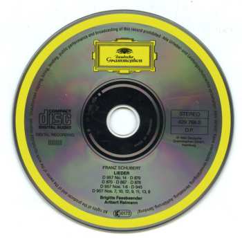 CD Franz Schubert: Schwanengesang · 5 Lieder