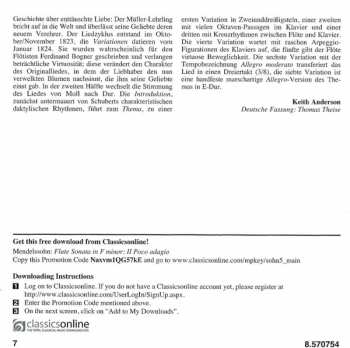 CD Franz Schubert: Music For Flute And Piano