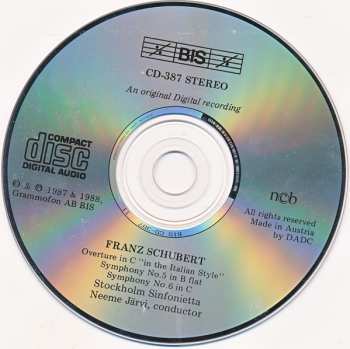 CD Franz Schubert: Symphony No. 5 In B Flat / Symphony No. 6 In C / Overture In C "In The Italian Style"