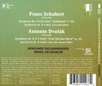 CD Antonín Dvořák: Symphony No. 8 "Unfinished" / Symphony No. 9 "From The New World"