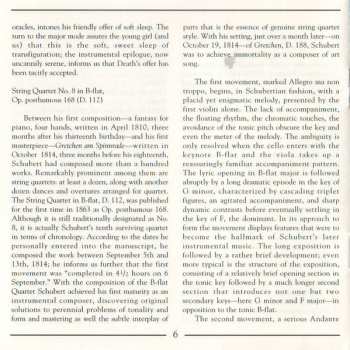 CD Franz Schubert: Quartets Nos. 13 And 8; Der Tod Und Das Mädchen